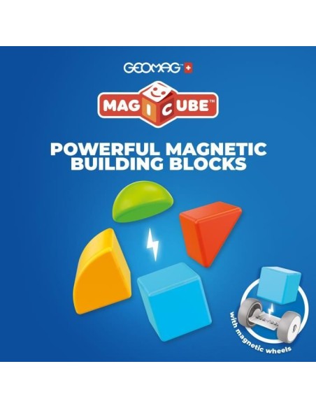 Blocs magnétiques - GEOMAG - Magicube 308 - 10 pieces - Formes variées - Véhicules - Plastique recyclé – GEOMAG (Jeu D'assemblage - Jeu De Construction - Jeu De Manipu) | STORE PRO SHOP 