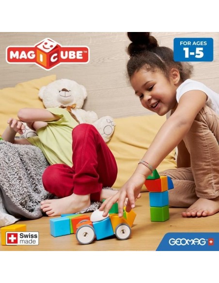 Blocs magnétiques - GEOMAG - Magicube 308 - 10 pieces - Formes variées - Véhicules - Plastique recyclé – GEOMAG (Jeu D'assemblage - Jeu De Construction - Jeu De Manipu) | STORE PRO SHOP 