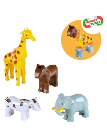 Animaux magnétiques - KLEIN - 0065 - 4 grands animaux Funny Puzzle, boîte ouverte - 16 pieces - Des 12 mois – KLEIN (Jeu D'assemblage - Jeu De Construction - Jeu De Manipu) | STORE PRO SHOP 