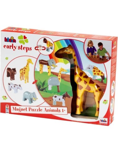 Animaux magnétiques - KLEIN - 0065 - 4 grands animaux Funny Puzzle, boîte ouverte - 16 pieces - Des 12 mois – KLEIN (Jeu D'assemblage - Jeu De Construction - Jeu De Manipu) | STORE PRO SHOP 