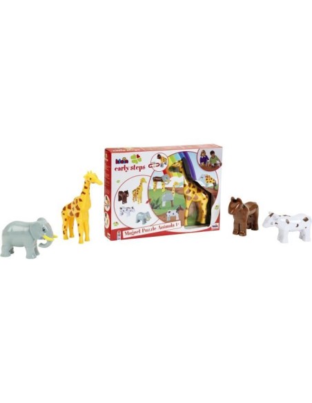 Animaux magnétiques - KLEIN - 0065 - 4 grands animaux Funny Puzzle, boîte ouverte - 16 pieces - Des 12 mois – KLEIN (Jeu D'assemblage - Jeu De Construction - Jeu De Manipu) | STORE PRO SHOP 