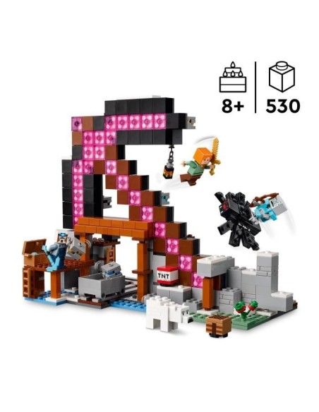 LEGO Minecraft 21277 La Mine En Forme De Pioche - Jeu De Construction Pour Garçon 8 Ans – LEGO (Jeu D'assemblage - Jeu De Construction - Jeu De Manipu) | STORE PRO SHOP 