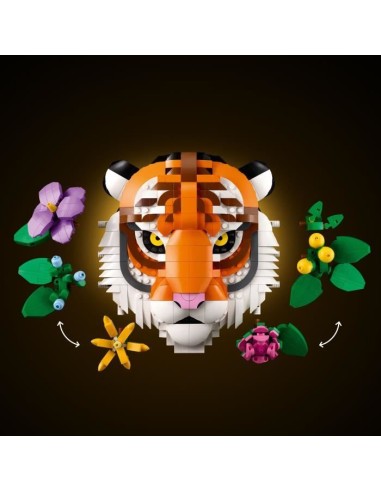 LEGO Art 31217 La Collection Faune  Le Tigre - Set Adulte - Décoration Murale Avec Fleurs – LEGO (Jeu D'assemblage - Jeu De Construction - Jeu De Manipu) | STORE PRO SHOP 