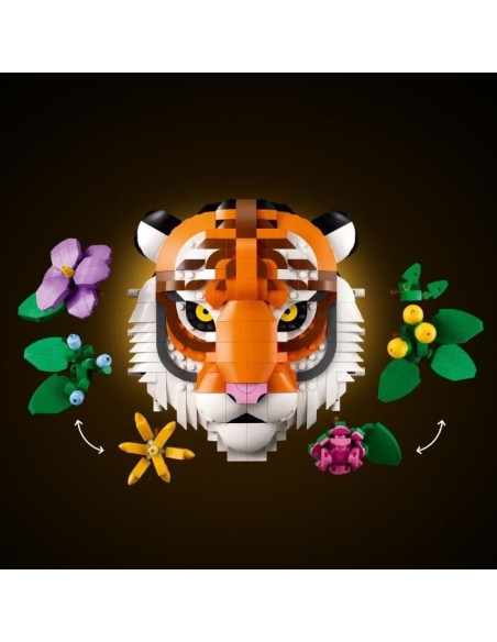 LEGO Art 31217 La Collection Faune  Le Tigre - Set Adulte - Décoration Murale Avec Fleurs – LEGO (Jeu D'assemblage - Jeu De Construction - Jeu De Manipu) | STORE PRO SHOP 