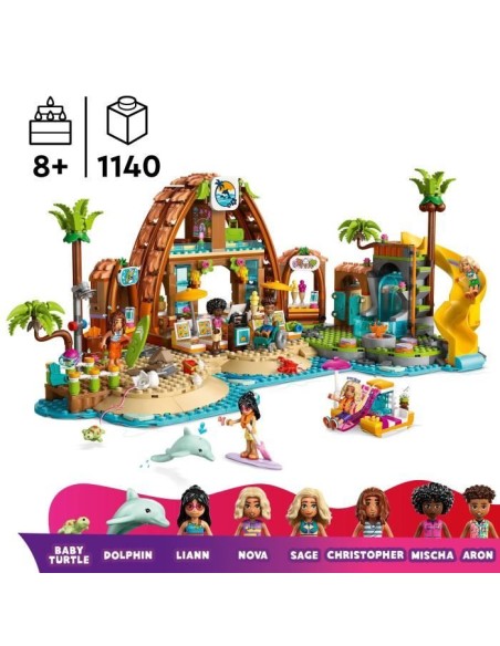 LEGO Friends 42673 Vacances a l'Hôtel de la Plage - Jeu de Construction pour Fille 8 Ans – LEGO (Jeu D'assemblage - Jeu De Construction - Jeu De Manipu) | STORE PRO SHOP 