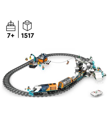 LEGO City 60470 Le Train Express des Explorateurs en Arctique - Jeu pour Garçon des 7 ans – LEGO (Jeu D'assemblage - Jeu De Construction - Jeu De Manipu) | STORE PRO SHOP 