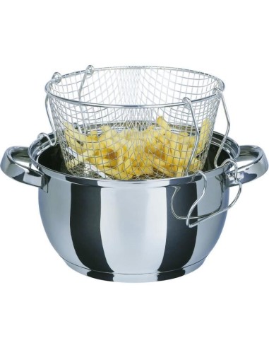 Friteuse - GSW - 488204 - Induction - 22 cm - Couvercle en verre - Acier inoxydable – GSW (Friteuse) | STORE PRO SHOP 
