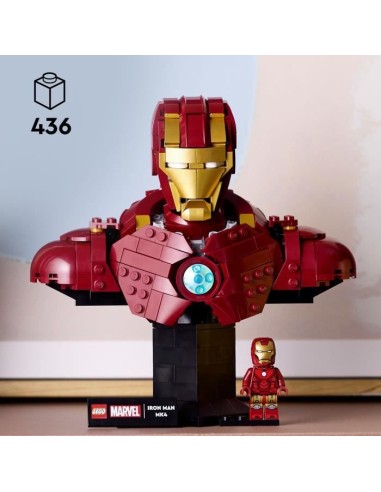LEGO | Marvel 76327 Buste d'Iron Man MK4 - Set De Construction Pour Adulte - Idée Cadeau – LEGO (Jeu D'assemblage - Jeu De Construction - Jeu De Manipu) | STORE PRO SHOP 