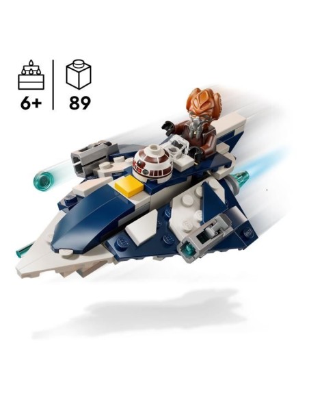 LEGO Star Wars : The Clone Wars 75400 Microfighter Chasseur Jedi de Plo Koon - Jeu 6 ans – LEGO (Jeu D'assemblage - Jeu De Construction - Jeu De Manipu) | STORE PRO SHOP 