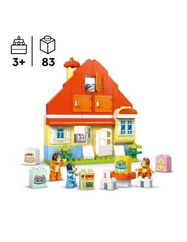 LEGO DUPLO 10459 La Maison de Famille de Bluey et le Jeu de Mémoire - Jeu Créatif 3 ans – LEGO () | STORE PRO SHOP 