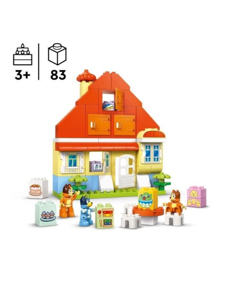 LEGO DUPLO 10459 La Maison de Famille de Bluey et le Jeu de Mémoire - Jeu Créatif 3 ans – LEGO () | STORE PRO SHOP 