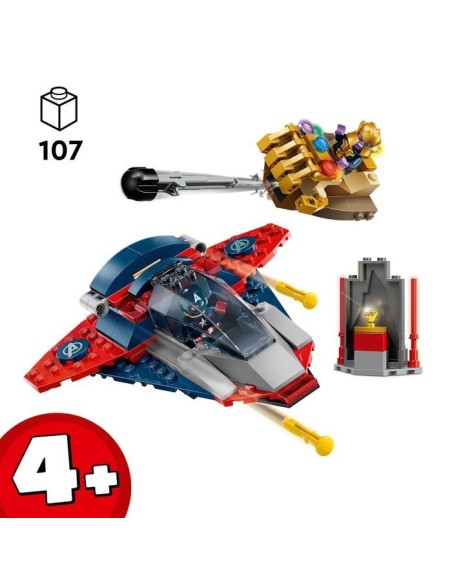 LEGO | Marvel 76319 Captain America contre Thanos - Jouet Avion pour Enfants des 4 ans – LEGO () | STORE PRO SHOP 