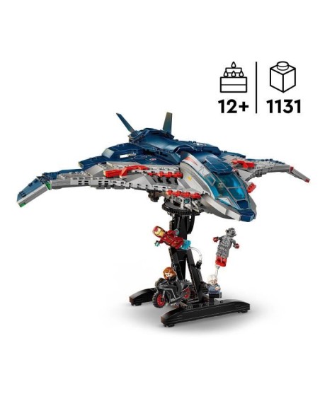 LEGO | Marvel 76325 Le Quinjet d'Avengers : L'ere d'Ultron - Jeu enfant des 10 ans – LEGO (Jeu D'assemblage - Jeu De Construction - Jeu De Manipu) | STORE PRO SHOP 