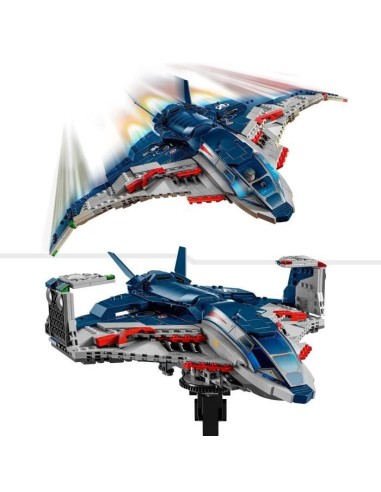 LEGO | Marvel 76325 Le Quinjet d'Avengers : L'ere d'Ultron - Jeu enfant des 10 ans – LEGO (Jeu D'assemblage - Jeu De Construction - Jeu De Manipu) | STORE PRO SHOP 