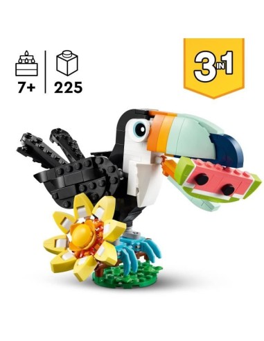 LEGO Creator 3-en-1 31173 Animaux Sauvages : le Toucan Tropical - Jeu des 7 ans – LEGO (Jeu D'assemblage - Jeu De Construction - Jeu De Manipu) | STORE PRO SHOP 