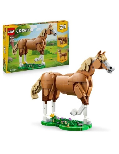 LEGO Creator 3-en-1 31166 Le Beau Cheval - Jeu de Construction  des 9 ans – LEGO (Jeu D'assemblage - Jeu De Construction - Jeu De Manipu) | STORE PRO SHOP 