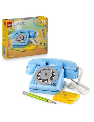 LEGO Creator 3-en-1 31174 Le Téléphone Rétro - Jeu de Construction des 8 ans – LEGO (Jeu D'assemblage - Jeu De Construction - Jeu De Manipu) | STORE PRO SHOP 
