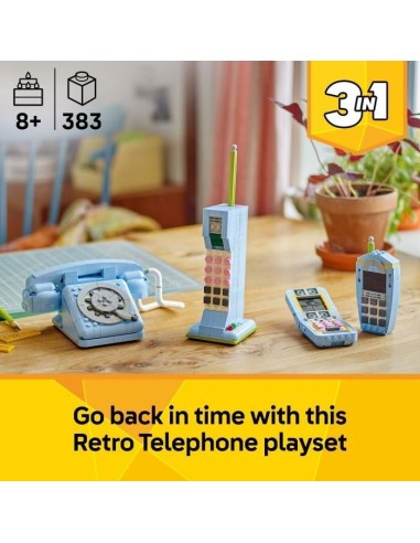 LEGO Creator 3-en-1 31174 Le Téléphone Rétro - Jeu de Construction des 8 ans – LEGO (Jeu D'assemblage - Jeu De Construction - Jeu De Manipu) | STORE PRO SHOP 