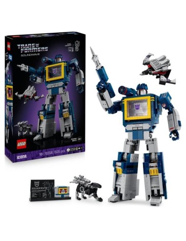LEGO Icons 10358 Transformers : Soundwave - Set de Construction pour Adulte - Maquette – LEGO (Jeu D'assemblage - Jeu De Construction - Jeu De Manipu) | STORE PRO SHOP 