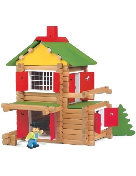 JEUJURA - Mon Chalet en Bois, 135 pieces – JEUJURA (Jeu D'assemblage - Jeu De Construction - Jeu De Manipu) | STORE PRO SHOP 