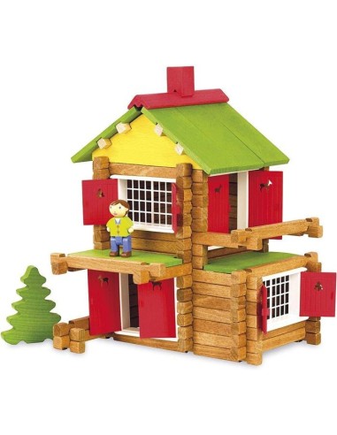 JEUJURA - Mon Chalet en Bois, 135 pieces – JEUJURA (Jeu D'assemblage - Jeu De Construction - Jeu De Manipu) | STORE PRO SHOP 