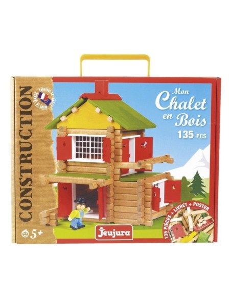 JEUJURA - Mon Chalet en Bois, 135 pieces – JEUJURA (Jeu D'assemblage - Jeu De Construction - Jeu De Manipu) | STORE PRO SHOP 