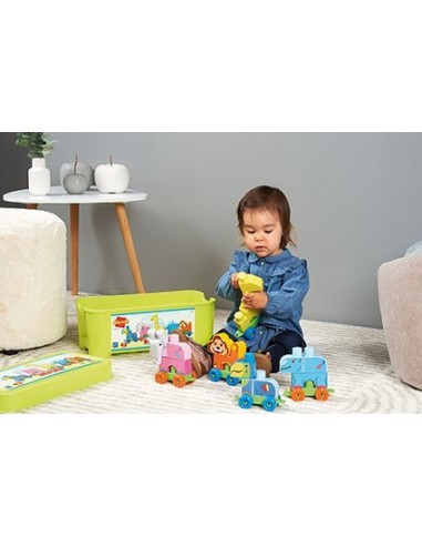Coffret Train du Zoo - ECOIFFIER - LES MAXI 7840 - 42 pieces - Des 12 mois – ECOIFFIER (Jeu D'assemblage - Jeu De Construction - Jeu De Manipu) | STORE PRO SHOP 