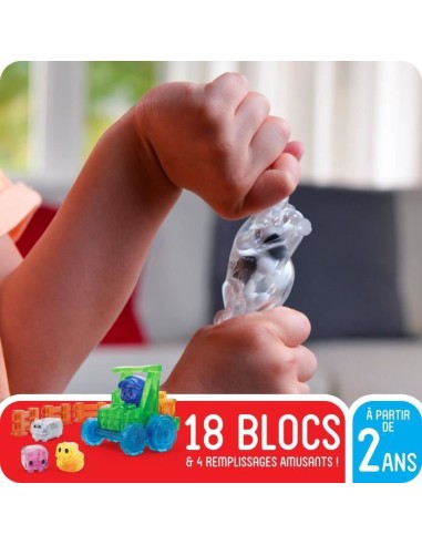 Coffret ferme - Jeu de construction - JELLY BLOX - GOLIATH - Briques souples et flexibles - Des 2 ans – GOLIATH (Jeu D'assemblage - Jeu De Construction - Jeu De Manipu) | STORE PRO SHOP 