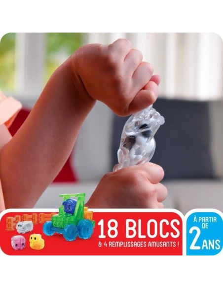 Coffret ferme - Jeu de construction - JELLY BLOX - GOLIATH - Briques souples et flexibles - Des 2 ans – GOLIATH (Jeu D'assemblage - Jeu De Construction - Jeu De Manipu) | STORE PRO SHOP 
