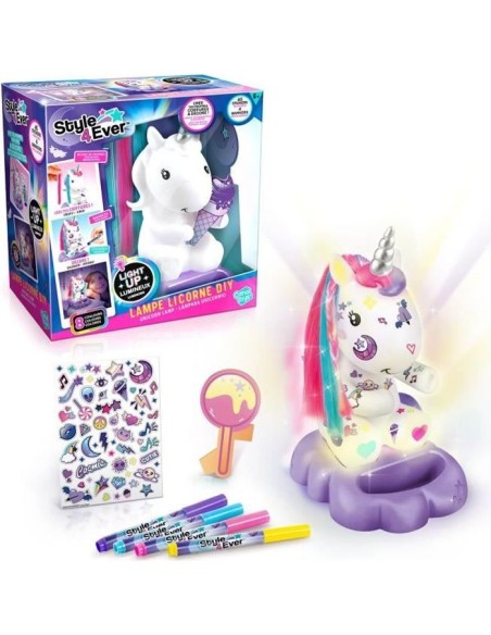 Lampe Licorne a Décorer Cosmique Edition Collector - Canal Toys – CANAL TOYS (Jeu De Coloriage - Dessin - Pochoir) | STORE PRO SHOP 
