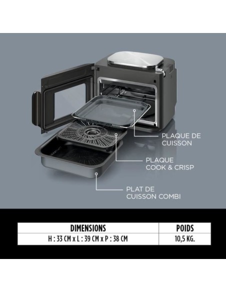 Combi Multicuiseur, four et friteuse sans huile - NINJA - SFP700EU - 12-en-1 - 1780 W - Gris – NINJA (Friteuse) | STORE PRO SHOP 