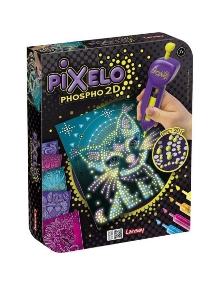 Jeu de coloriage - LANSAY - 20285 - Pixelo Phospho 2D – LANSAY (Jeu De Coloriage - Dessin - Pochoir) | STORE PRO SHOP 