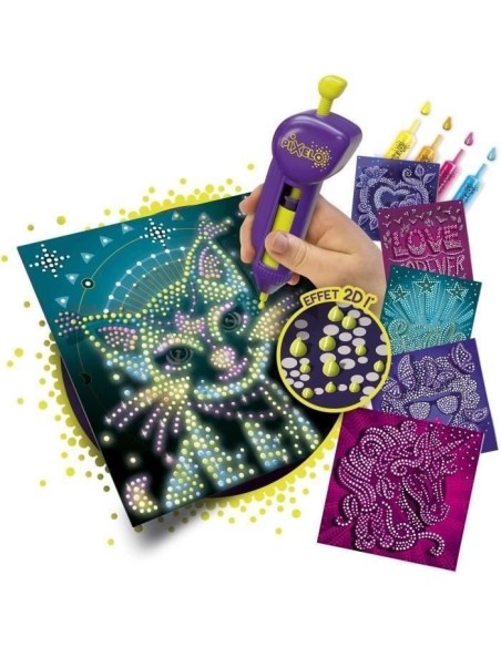 Jeu de coloriage - LANSAY - 20285 - Pixelo Phospho 2D – LANSAY (Jeu De Coloriage - Dessin - Pochoir) | STORE PRO SHOP 