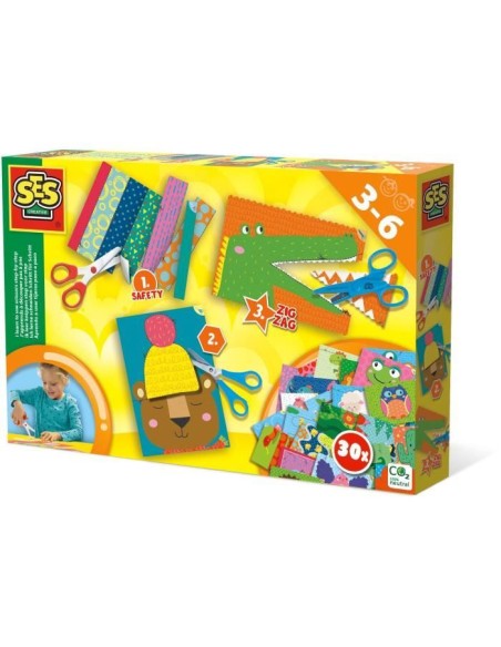 SES CREATIVE - J'apprends a découper - Ciseaux pour enfant sûrs - Multicolore – SES CREATIVE (Jeu De Coloriage - Dessin - Pochoir) | STORE PRO SHOP 