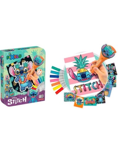 JOUET - LANSAY - Pixelo Stitch - 8 illustrations - Multicolor - Des 6 ans – LANSAY (Jeu De Coloriage - Dessin - Pochoir) | STORE PRO SHOP 