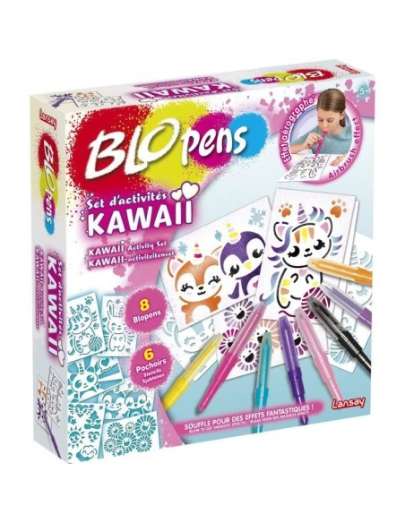 LANSAY - BLOPENS - Set d'Activités Kawaii - Des 5 ans – LANSAY (Jeu De Coloriage - Dessin - Pochoir) | STORE PRO SHOP 