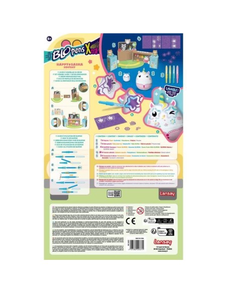 Blopens XTRA - LANSAY - Happy Sacha - Squishy - Des 6 ans – LANSAY (Jeu De Coloriage - Dessin - Pochoir) | STORE PRO SHOP 