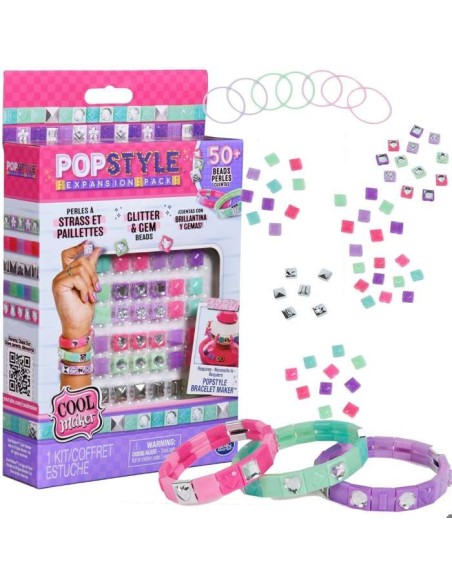 SPIN MASTER COOL MAKER - POP STYLE PACK STRASS ET PAILLETTES Pop Style Machine a Bracelets – SPIN MASTER (Jeu De Creation De Bijoux) | STORE PRO SHOP 