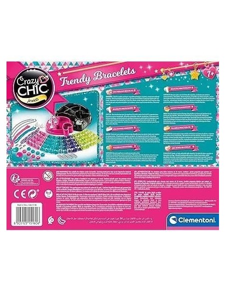 Clementoni - Crazy Chic - Rainbow bracelets – CLEMENTONI (Jeu De Creation De Bijoux) | STORE PRO SHOP 