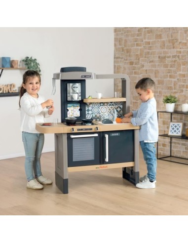 Cuisine évolutive Tefal de Smoby - Pour enfants des 3 ans - Avec plinthes amovibles - 31 accessoires inclus – SMOBY (Jeu De Cuisine Creative - Jeu Culinaire) | STORE PRO SHOP 