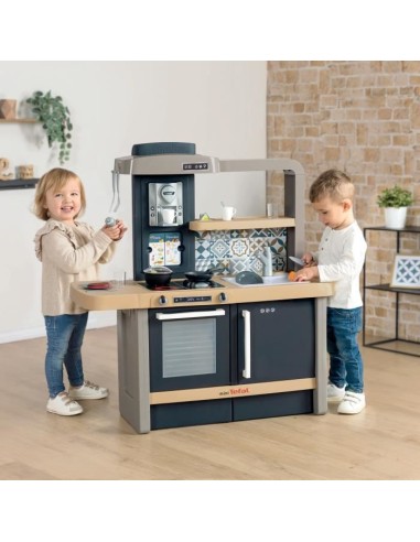 Cuisine évolutive Tefal de Smoby - Pour enfants des 3 ans - Avec plinthes amovibles - 31 accessoires inclus – SMOBY (Jeu De Cuisine Creative - Jeu Culinaire) | STORE PRO SHOP 