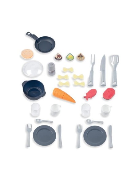 Cuisine évolutive Tefal de Smoby - Pour enfants des 3 ans - Avec plinthes amovibles - 31 accessoires inclus – SMOBY (Jeu De Cuisine Creative - Jeu Culinaire) | STORE PRO SHOP 