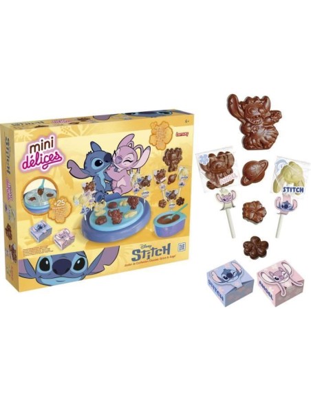 Mini délices - LANSAY - Atelier de confection chocolat - STITCH  ANGEL - Des 6 ans – LANSAY (Jeu De Cuisine Creative - Jeu Culinaire) | STORE PRO SHOP 