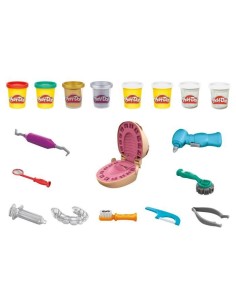 Play-Doh - Cabinet dentaire pour enfants avec 8 Pots de pâte a modeler atoxique aux couleurs assorties - des 3 ans - Les class 2