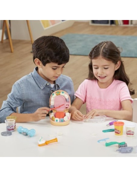 Play-Doh - Cabinet dentaire pour enfants avec 8 Pots de pâte a modeler atoxique aux couleurs assorties - des 3 ans - Les class – PLAYDOH (Jeu De Pate A Modeler) | STORE PRO SHOP 