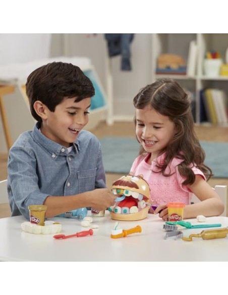 Play-Doh - Cabinet dentaire pour enfants avec 8 Pots de pâte a modeler atoxique aux couleurs assorties - des 3 ans - Les class – PLAYDOH (Jeu De Pate A Modeler) | STORE PRO SHOP 