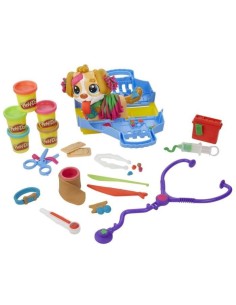 Play-Doh Le cabinet vétérinaire avec chien, avec 5 pots de pâte a modeler et 10 outils, jouet périscolaire, Les classiques 2