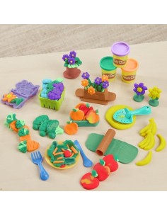 Play-Doh Mon petit jardin, Coffret de pâte a modeler pour faire pousser des fleurs et fruits avec accessoires, Des 3 ans 2