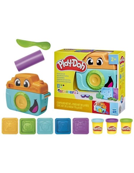 Play-Doh Mes petites photos Starters, pâte a modeler, caméra factice, 7 accessoires et tapis d'activité, des 2 ans – PLAYDOH (Jeu De Pate A Modeler) | STORE PRO SHOP 