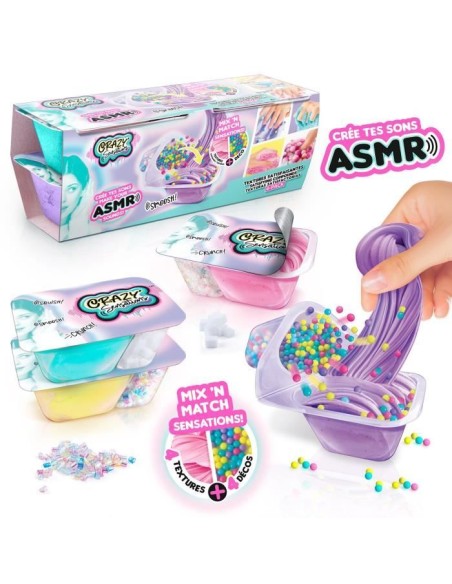 Kit ASMR de 4 textures satisfaisantes CANAL TOYS - Crazy Sensations – CANAL TOYS (Jeu De Pate A Modeler) | STORE PRO SHOP 